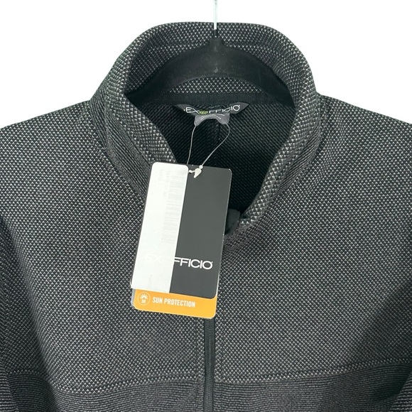 NWT EXOFFICIO Vergio Fleece Jacket M Men’s Gray Full‎ Zip Outdoor Techwear Style - Picture 4 of 11